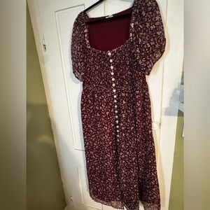 madewell floral Button-Down Dress